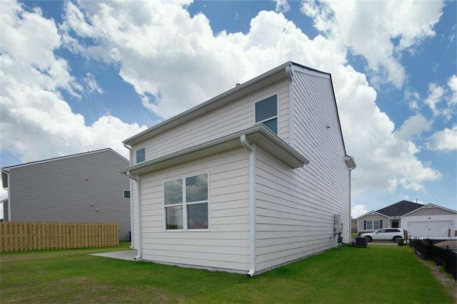 Exterior details and patio area of a home in Poplar Preserve, Newnan (Image 4). Exterior details and patio area of a home in Poplar Preserve, Newnan (Image 4).