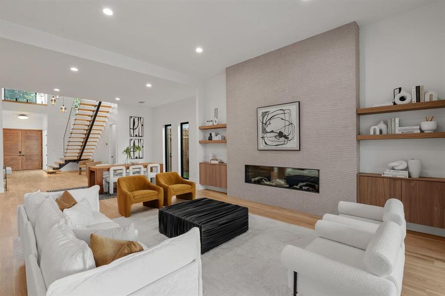 Furnished interior view inside a new home in , Dallas (Image 8).