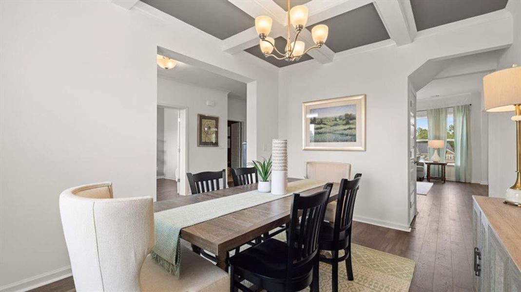 Furnished interior view inside a new home in Heritage Pointe, Senoia (Image 6).