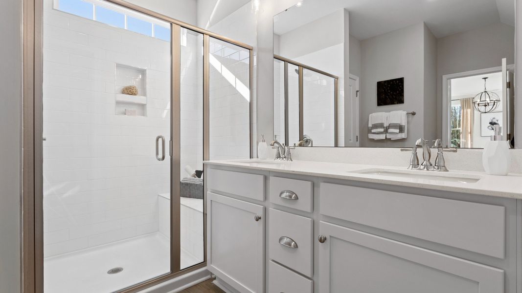 Representative furnished interior of a home built from the Cooper 3 by DRB Homes in Bellerose, Gibsonville (Image 11). Representative furnished interior of a home built from the Cooper 3 by DRB Homes in Bellerose, Gibsonville (Image 11).