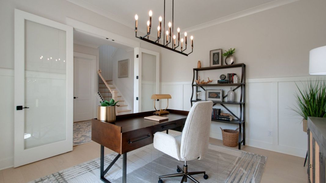 Dedicated office space with windows on the first floor Dedicated office space with windows on the first floor