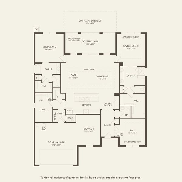 2D floor plan layout for the Stardom by Del Webb in Del Webb Lakehaven, Clermont, FL (Image 5).