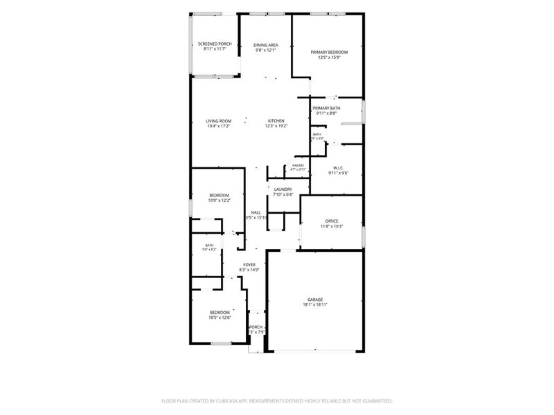 2D floor plan layout of this home in Magnolia Place, Magnolia, TX (Image 5).