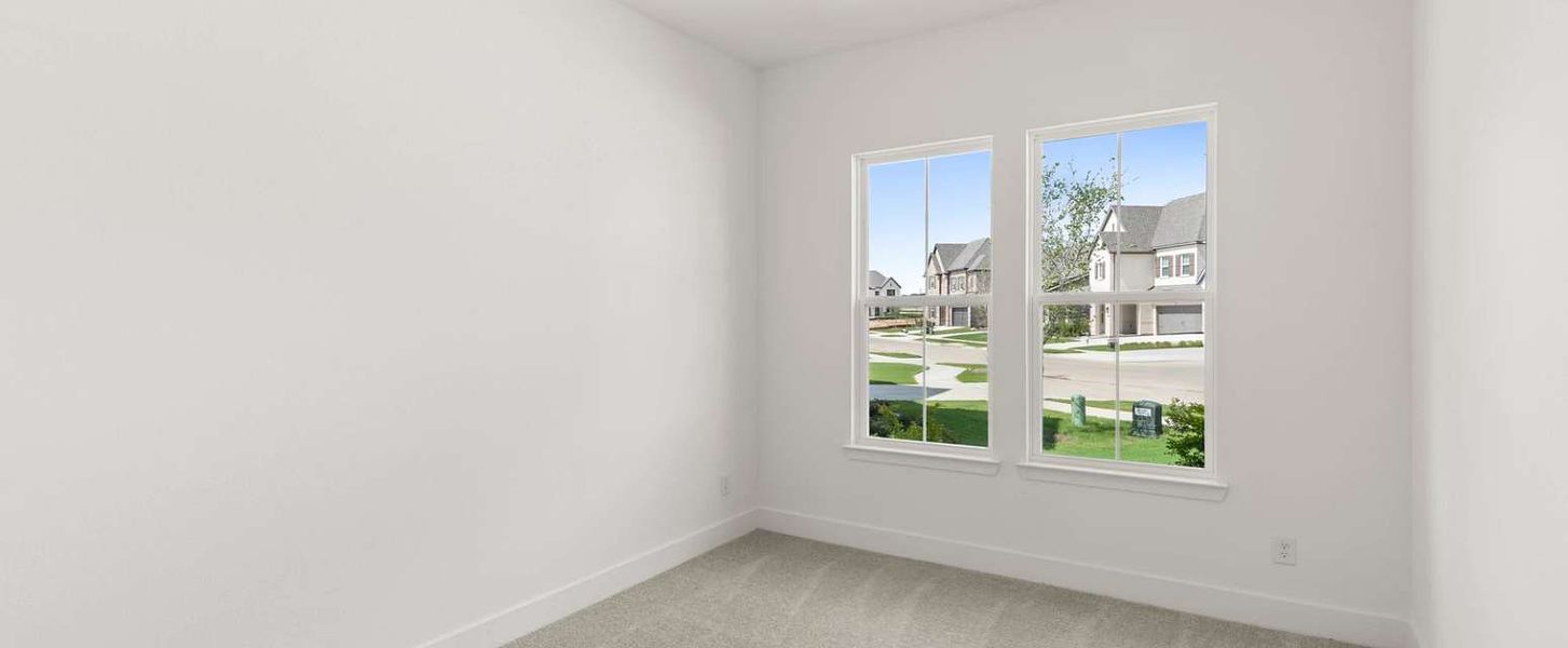 Representative unfurnished interior of a home built from the Ellington by Ashton Woods in Furst Ranch, Flower Mound (Image 18). Representative unfurnished interior of a home built from the Ellington by Ashton Woods in Furst Ranch, Flower Mound (Image 18).