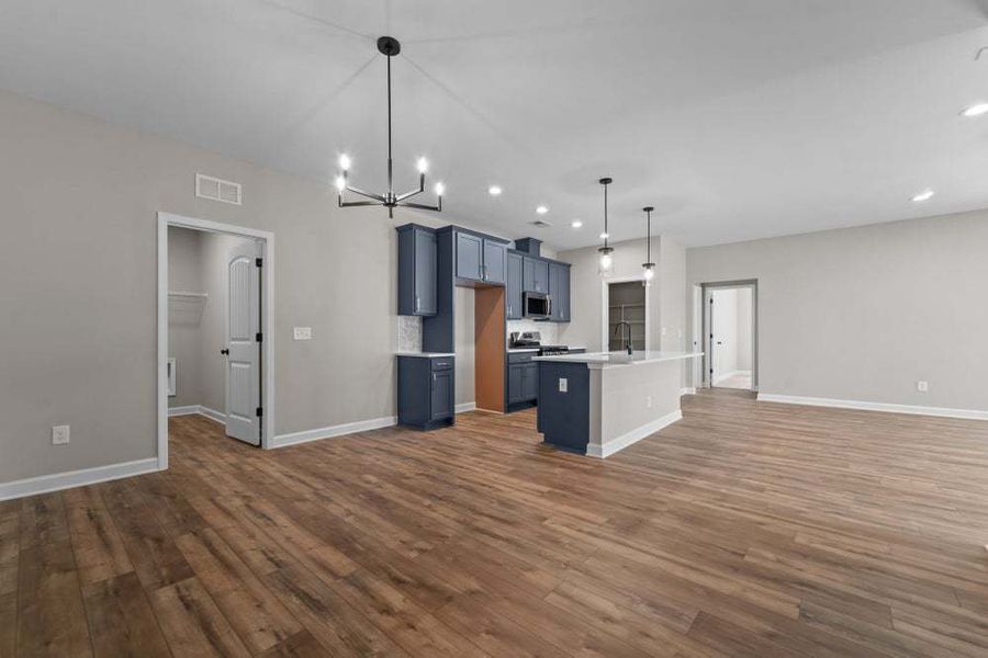 Representative unfurnished interior of a home built from the Weymouth by Caviness & Cates Communities in Bartlett Manor, Youngsville (Image 46).