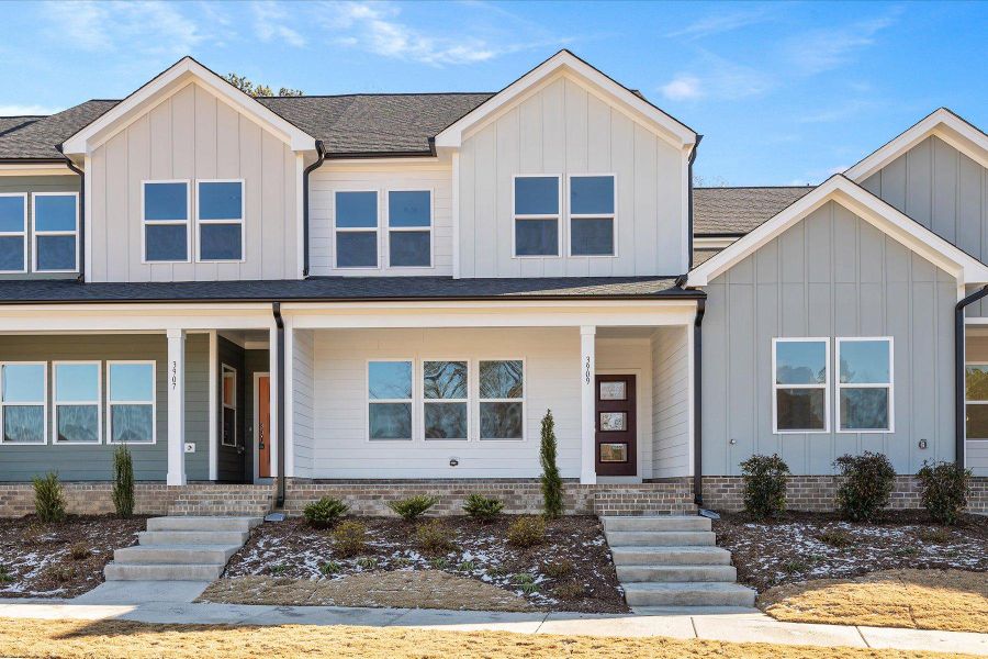 Representative exterior photo of a completed home built from the Someway Somehow by Garman Homes in Allen Park, Raleigh, NC (Image 17). Representative exterior photo of a completed home built from the Someway Somehow by Garman Homes in Allen Park, Raleigh, NC (Image 17).