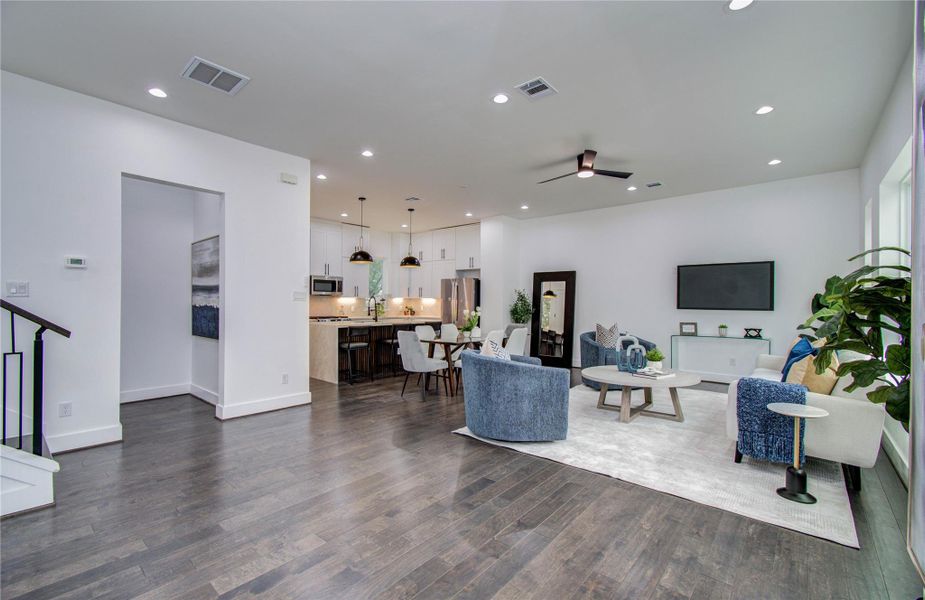 Furnished interior view inside a new home in , Houston (Image 5).