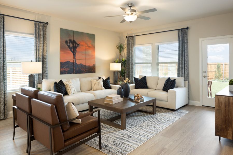 Furnished interior view inside a new home in Southridge - Spring Series, McKinney (Image 7).