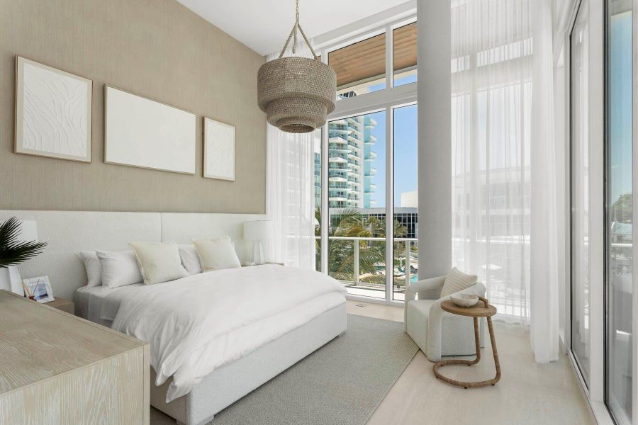 Furnished interior view inside a new home in , Fort Lauderdale (Image 17).