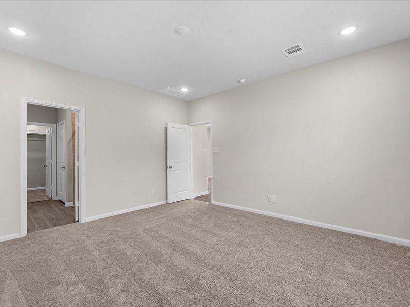 A room with white walls. A room with white walls.
