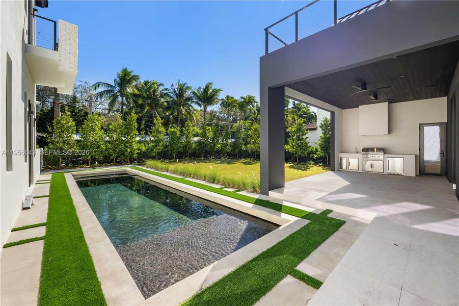 Exterior details and patio area of a home in , Miami (Image 27). Exterior details and patio area of a home in , Miami (Image 27).