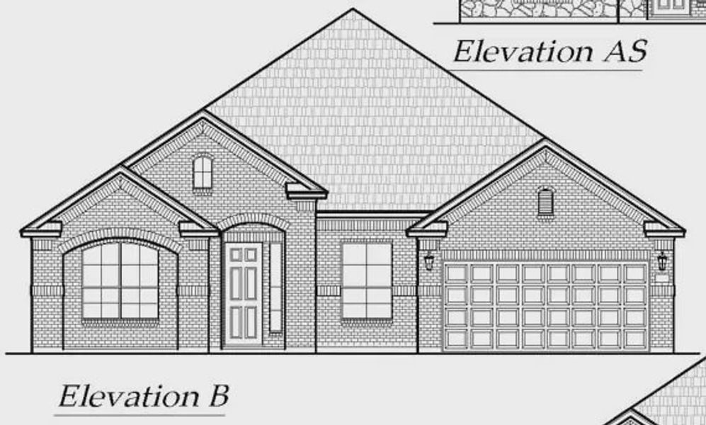 Exterior rendering of this home design in Lakeview Heights, Azle, TX (Image 19).