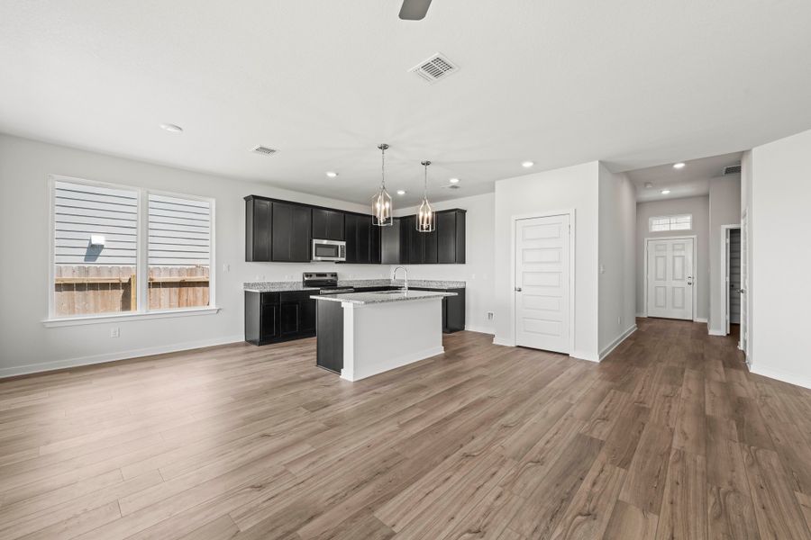 Furnished interior view inside a new home in Rancho San Gabriel, Georgetown (Image 9).