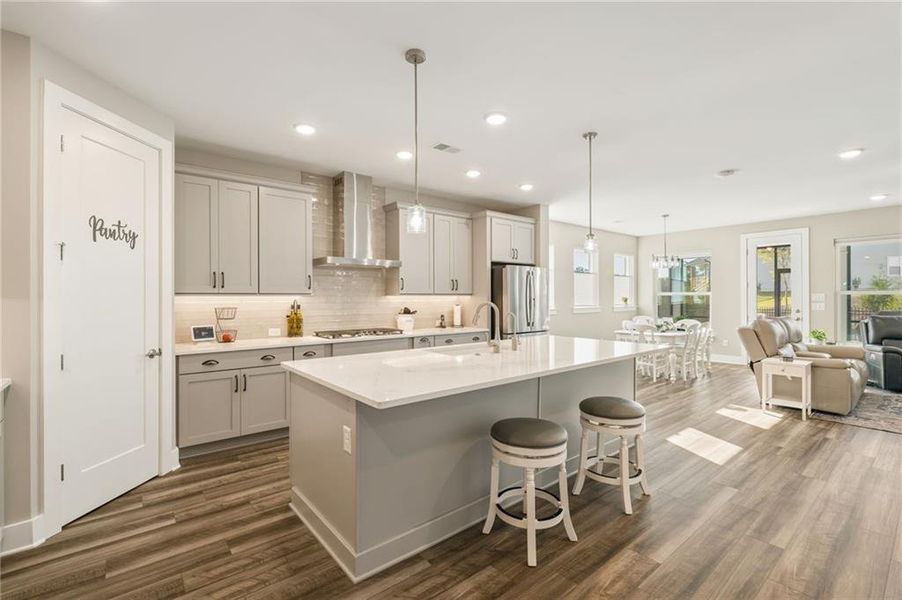 Furnished interior view inside a new home in Crescent Pointe at Great Sky, Canton (Image 7).
