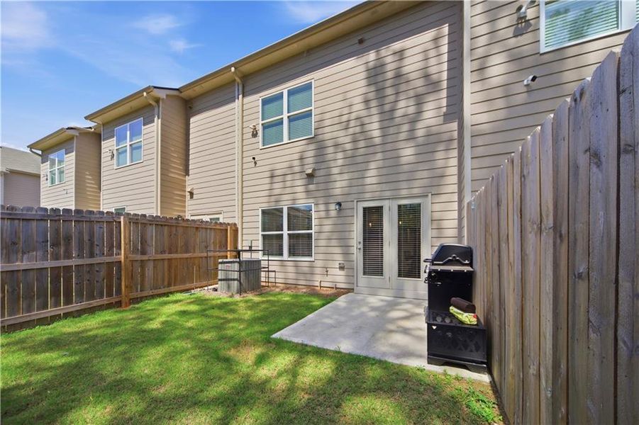 Exterior details and patio area of a home in , Lithonia (Image 28). Exterior details and patio area of a home in , Lithonia (Image 28).