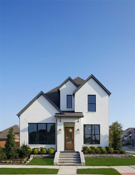 Front exterior of a new home in Edgewater, Royse City, TX, highlighting curb appeal (Image 2).