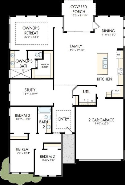 2D floor plan layout of this home in Wildrye, Waller, TX (Image 2). 2D floor plan layout of this home in Wildrye, Waller, TX (Image 2).