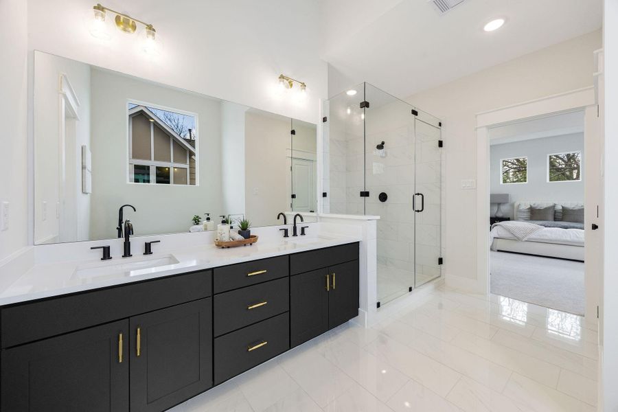 Furnished interior view inside a new home in Montridge, Houston (Image 9).