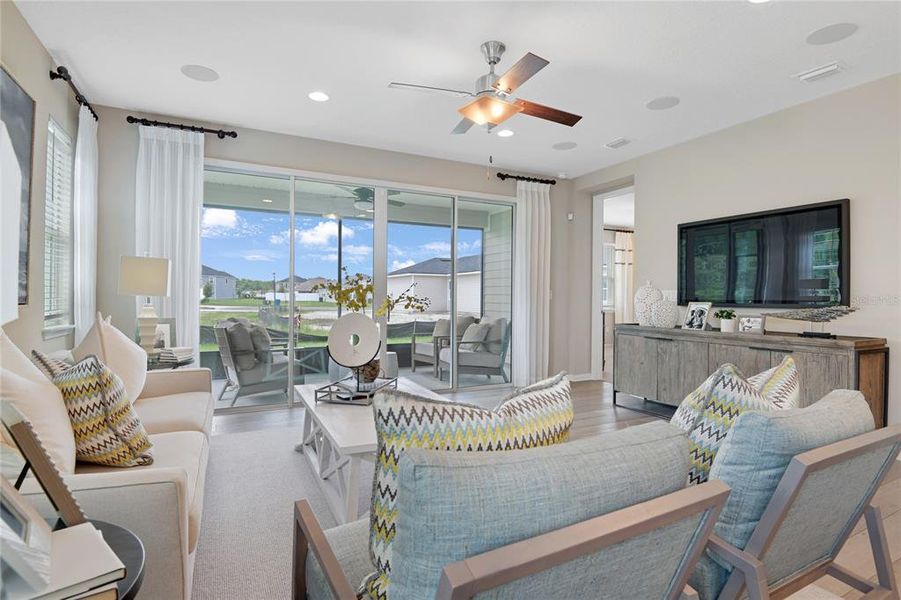 Furnished interior view inside a new home in Seminole Palms, Palm Coast (Image 16).