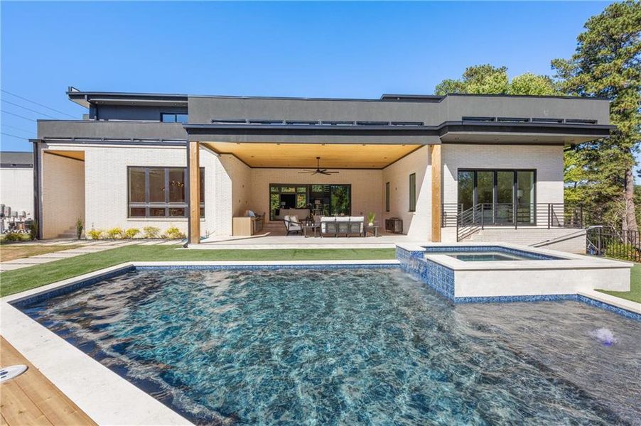 Exterior details and patio area of a home in , Atlanta (Image 33). Exterior details and patio area of a home in , Atlanta (Image 33).