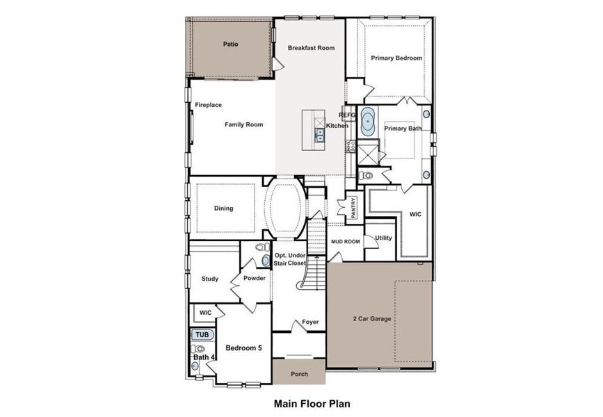 2D floor plan layout of this home in Ridge Park Estates, Royse City, TX (Image 2). 2D floor plan layout of this home in Ridge Park Estates, Royse City, TX (Image 2).