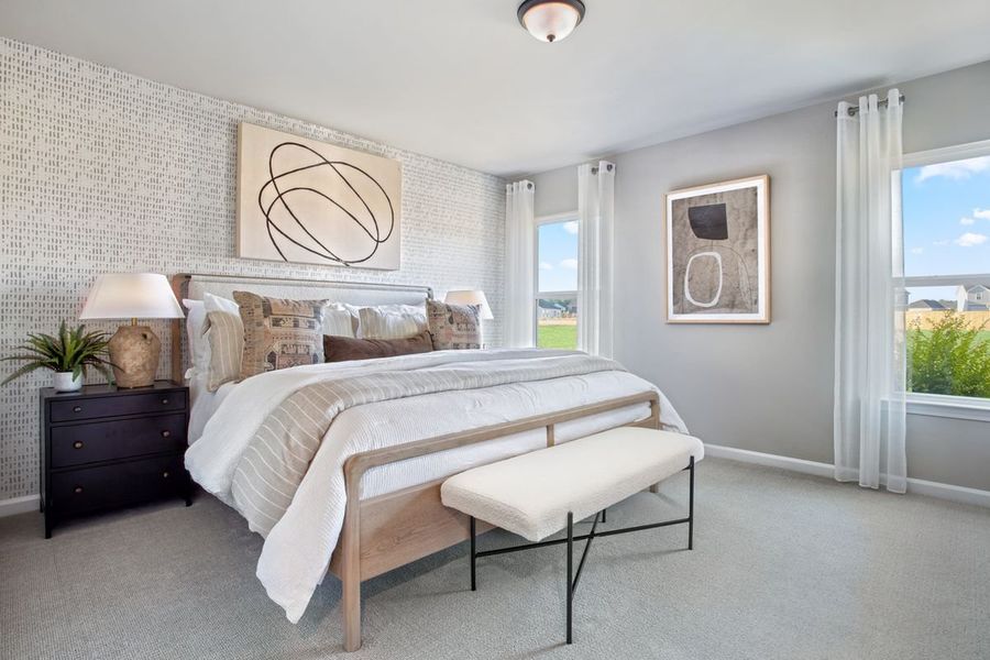 Representative furnished interior of a home built from the 1446 by KB Home in Elyse Meadows, Lillington (Image 7).