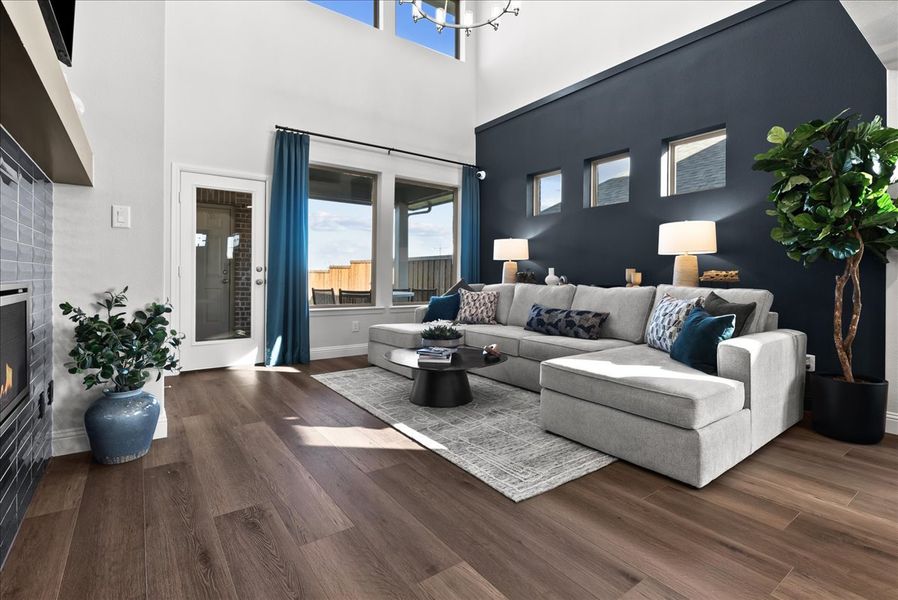 Furnished interior view inside a new home in La Terra at Uptown Celina, Celina (Image 9).
