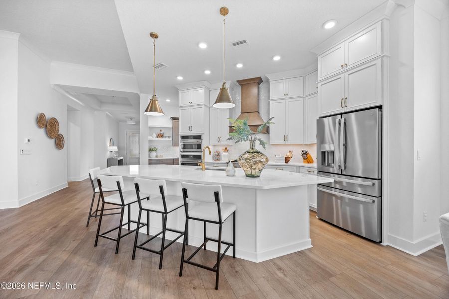 Furnished interior view inside a new home in Oak Grove at SilverLeaf 60’, St. Augustine (Image 36).