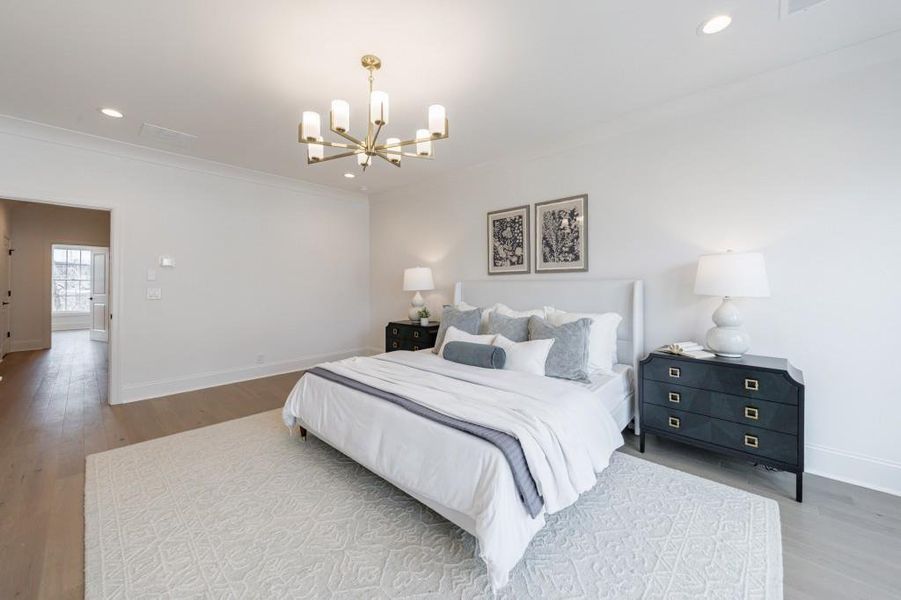 Furnished interior view inside a new home in , Alpharetta (Image 39).