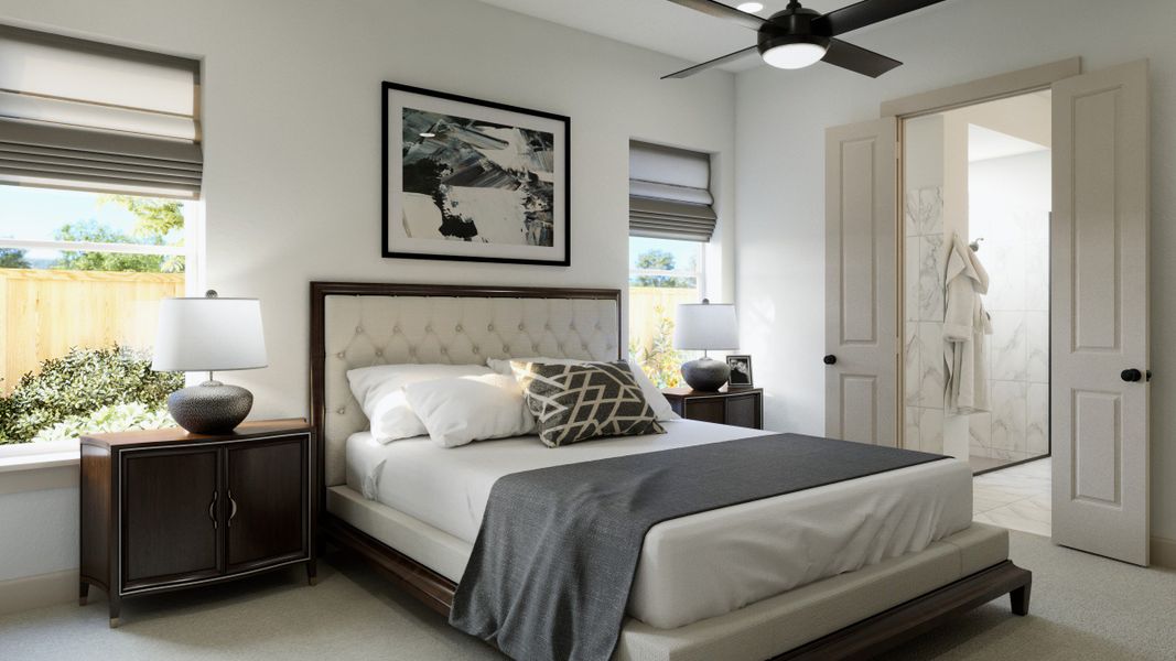 Representative furnished interior of a home built from the Gabriel by Normandy Homes in Hazelwood 40' Series, Frisco (Image 8).