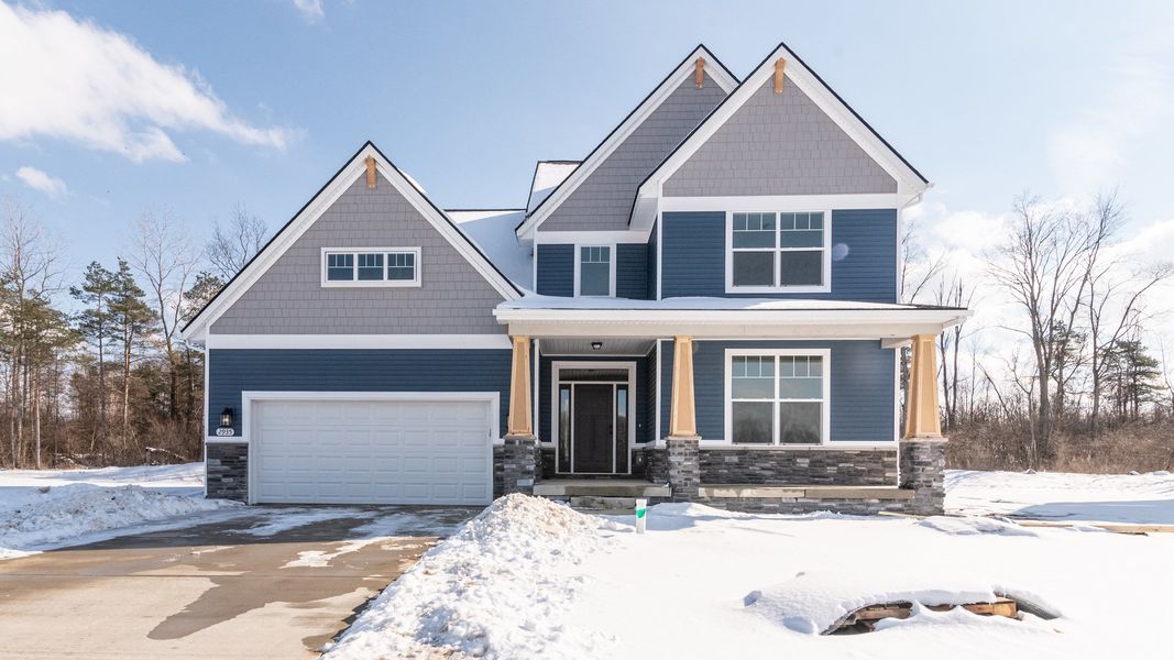 Representative exterior photo of a completed home built from the The Middleton by Norfolk Homes in Coronado Estates, Jackson, MI (Image 31). Representative exterior photo of a completed home built from the The Middleton by Norfolk Homes in Coronado Estates, Jackson, MI (Image 31).