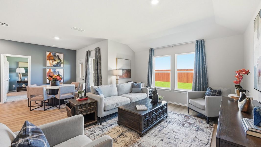Furnished interior view inside a new home in Lonestar at Liberty Trails, Fort Worth (Image 15).