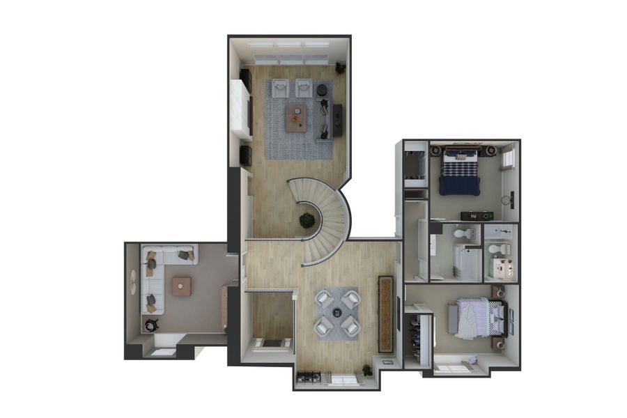 Image 9 representing the Lamesa by Tri Pointe Homes in Harvest Green, Richmond, TX.