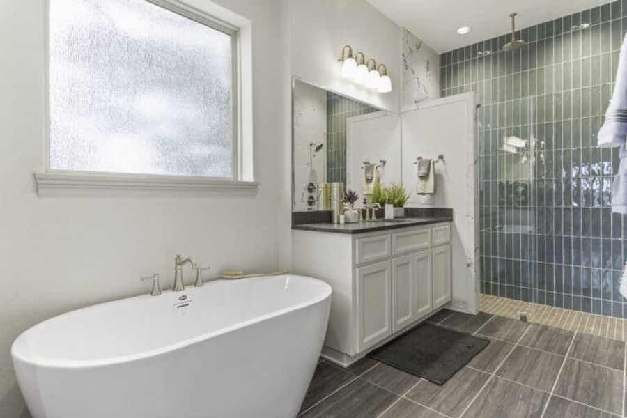 Bathroom in Ashlyn home at Belle Oaks, Bulverde TX