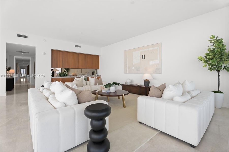 Furnished interior view inside a new home in , Miami (Image 19). Furnished interior view inside a new home in , Miami (Image 19).