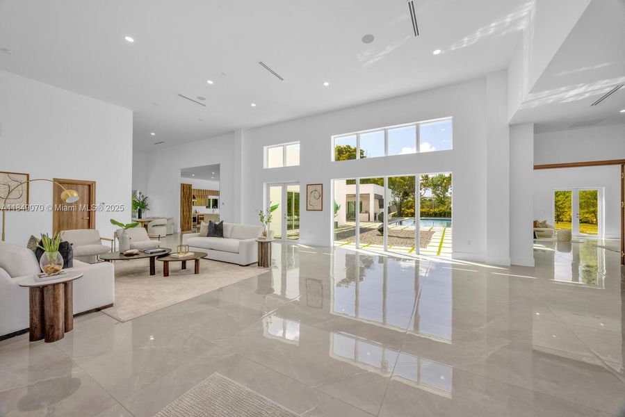Furnished interior view inside a new home in , Miami (Image 15).