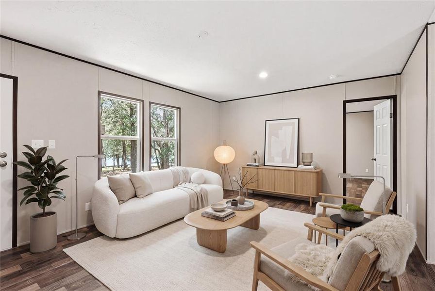 Image has been virtually staged to demonstrate possible decor options.