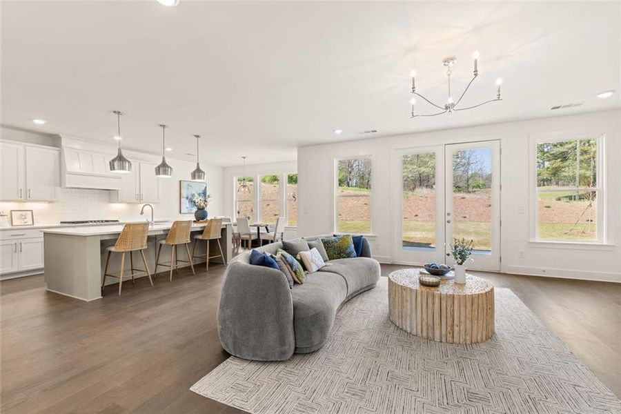 Furnished interior view inside a new home in , Gainesville (Image 17).