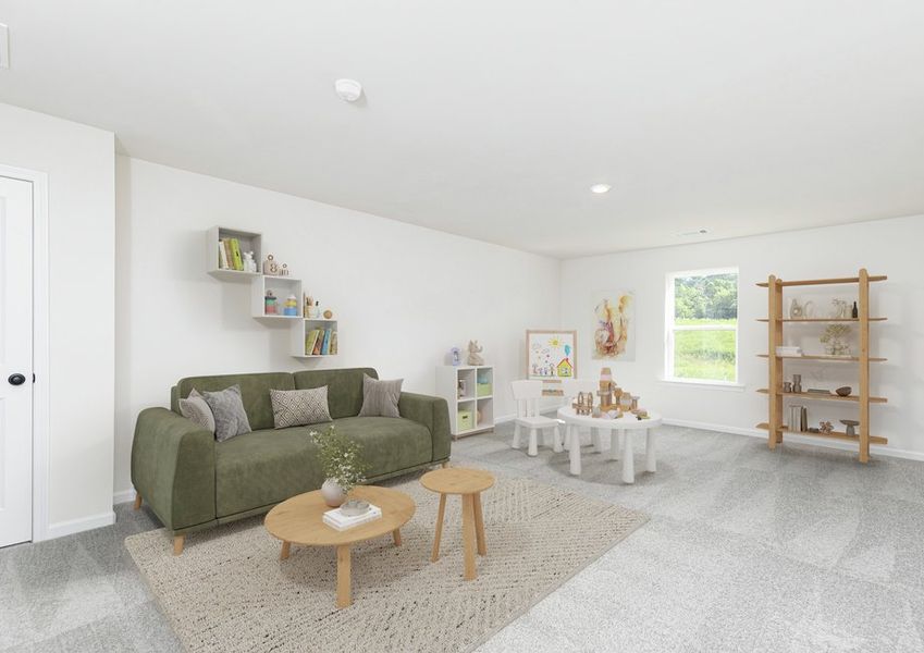Representative furnished interior of a home built from the Savannah by LGI Homes in Lake Preserve at Jackson Trail, Hoschton (Image 9).