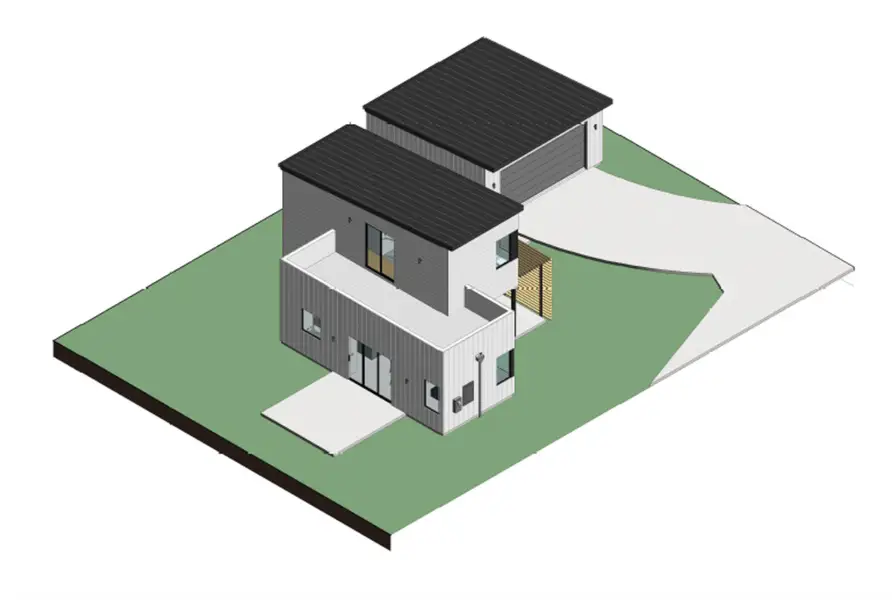 Exterior rendering of this home design in , Llano, TX (Image 1). Exterior rendering of this home design in , Llano, TX (Image 1).