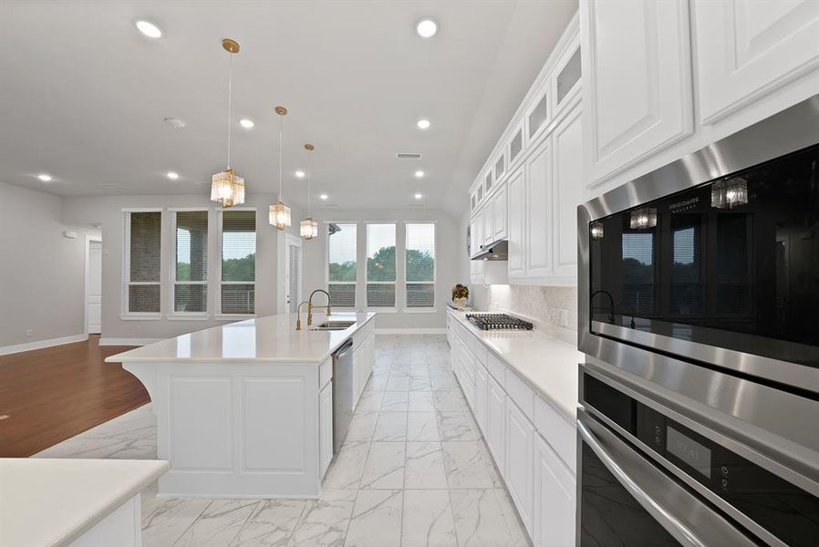 Furnished interior view inside a new home in , Fate (Image 12).