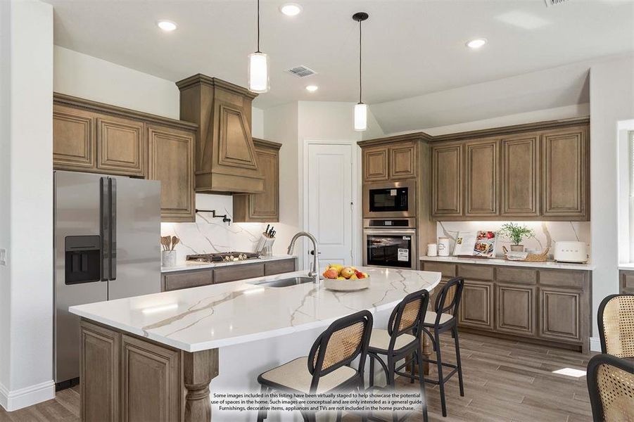 Furnished interior view inside a new home in Abe's Landing, Granbury (Image 16).