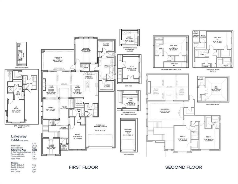 2D floor plan layout of this home in Light Farms Graham/Reagan, Celina, TX (Image 5).