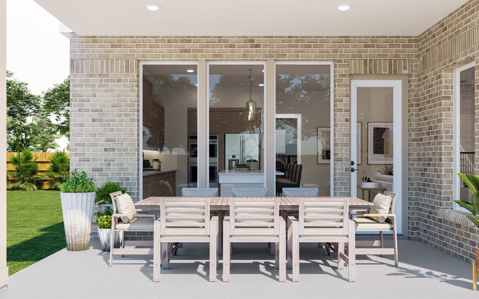 Exterior details and patio area of a home in Clopton Farms, Montgomery (Image 3).