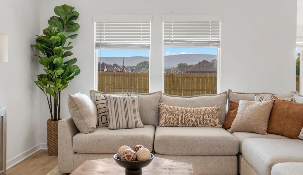 Representative furnished interior of a home built from the Huntsville by D.R. Horton in The Islands, Beech Island (Image 6).