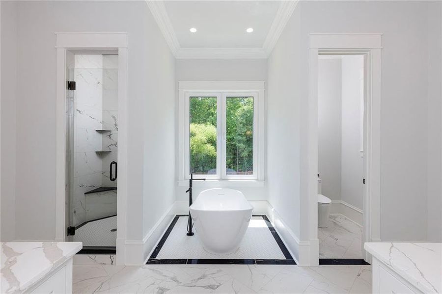 Furnished interior view inside a new home in , Roswell (Image 38).