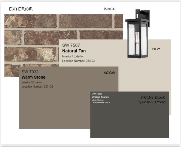 Sample of building materials used in homes in White Oak 55+, Arlington (Image 4).