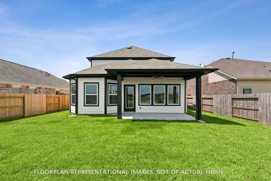 Exterior details and patio area of a home in Marvida, Cypress (Image 3).