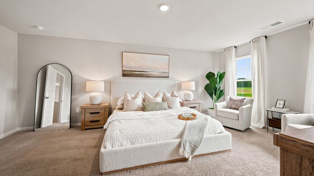 Representative furnished interior of a home built from the Hayden by D.R. Horton in Newton Bridge Crossing, Athens (Image 27).