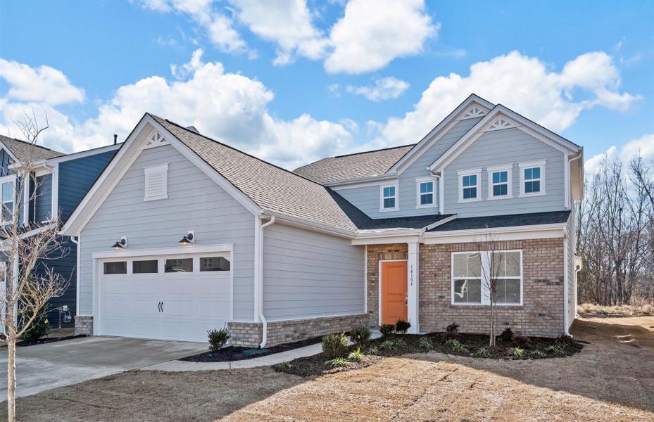 Front exterior of a new home in Parkside Crossing, Charlotte, NC, highlighting curb appeal (Image 23).